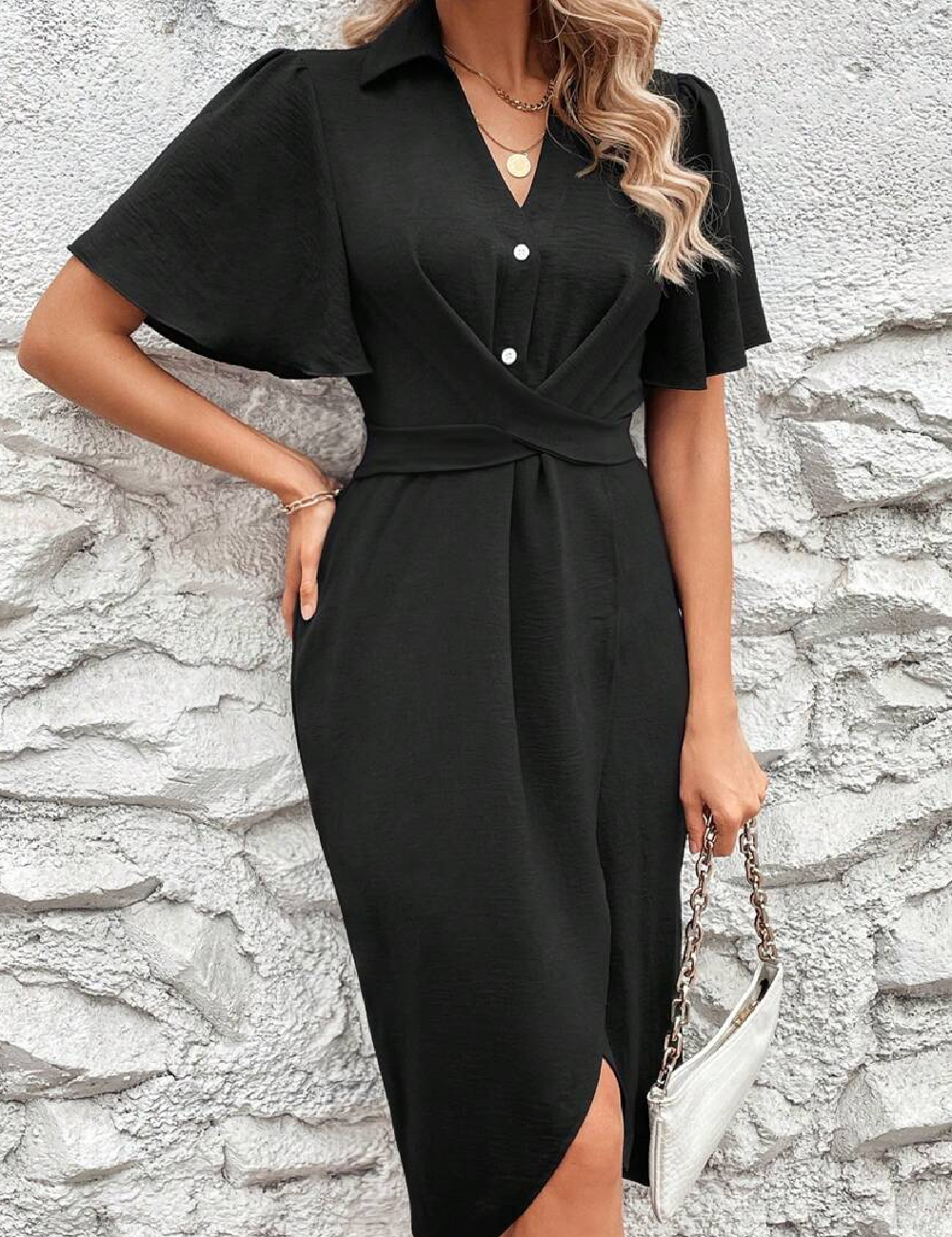 Rochie medie SHEIN, negru - 1 | YEO