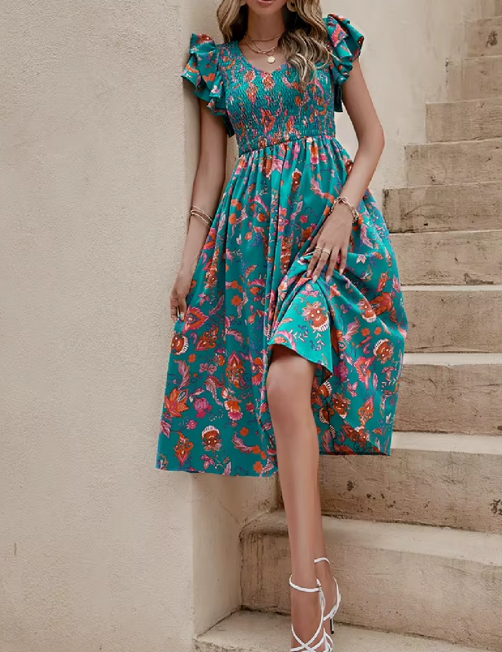 Rochie medie SHEIN, albastru - 1 | YEO