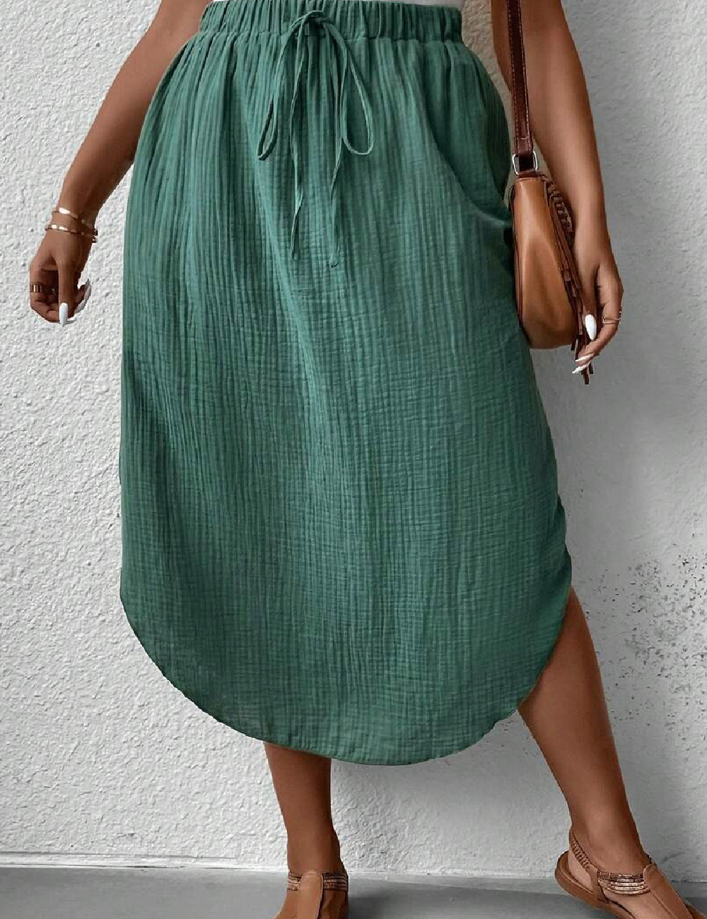 Fusta Emery Rose Curve, verde