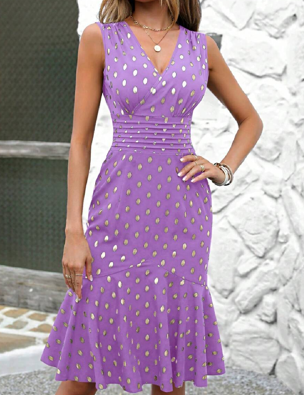 Rochie medie SHEIN, mov
