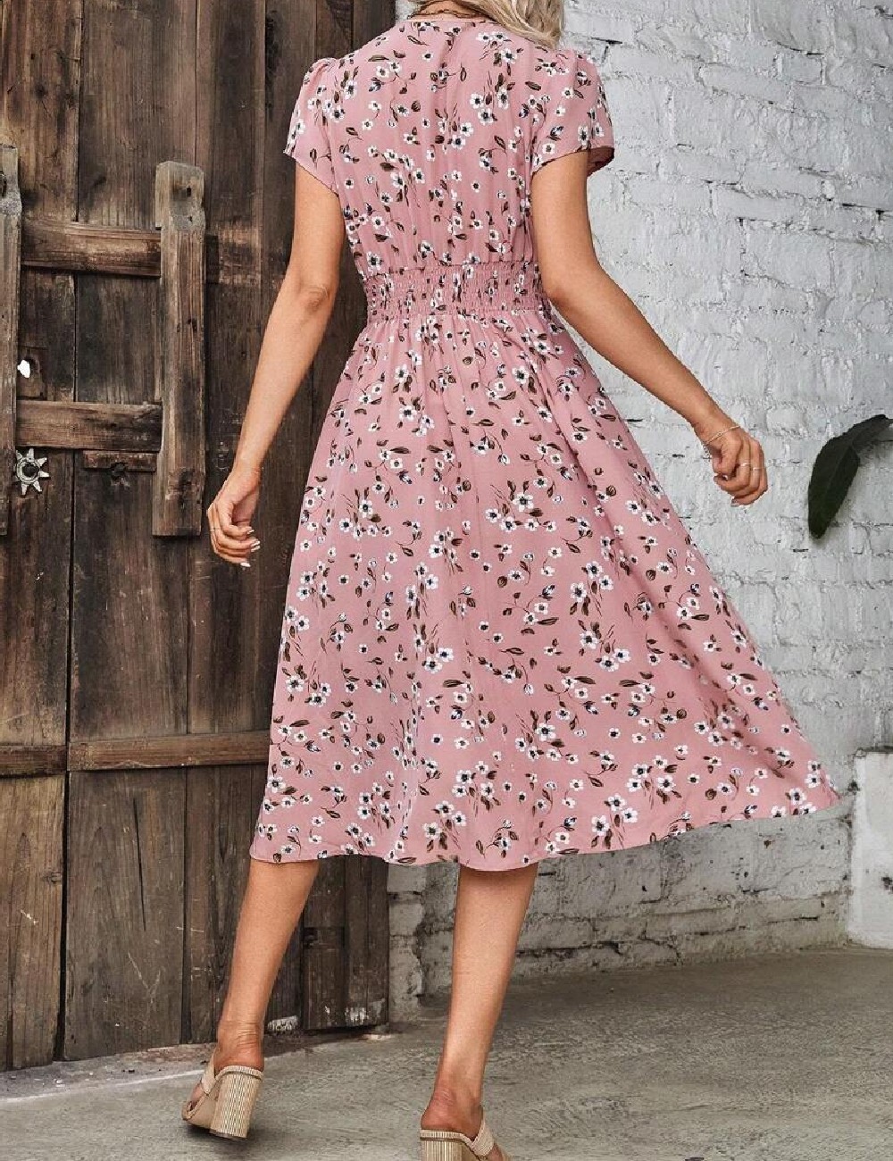 Rochie medie SHEIN, roz - 1 | YEO