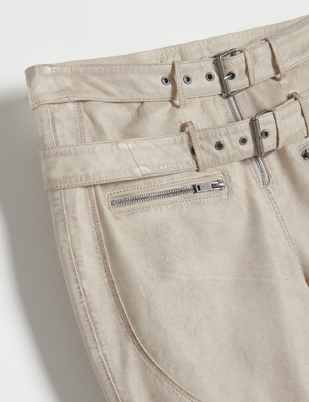 Pantaloni Reserved, crem - 1 | YEO