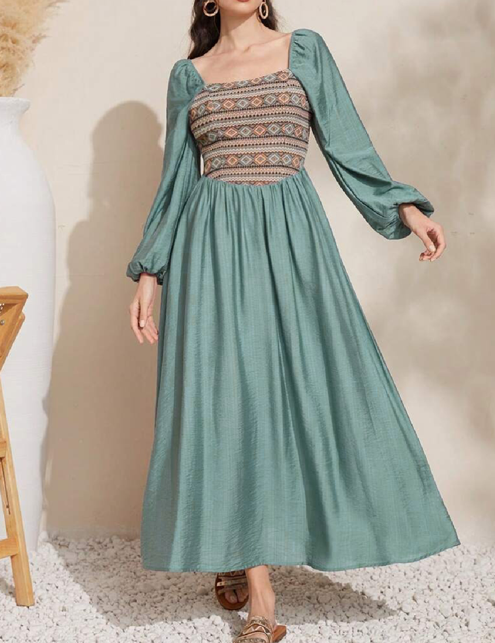 Rochie medie SHEIN, turcoaz
