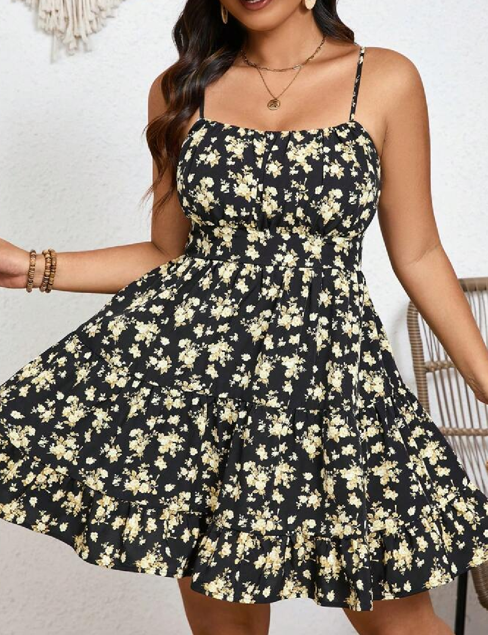 Rochie scurta SHEIN CURVE, negru