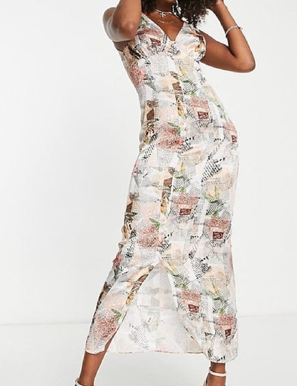 Rochie lunga ASOS, mix culori