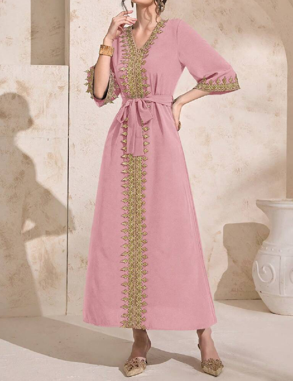 Rochie lunga SHEIN, roz