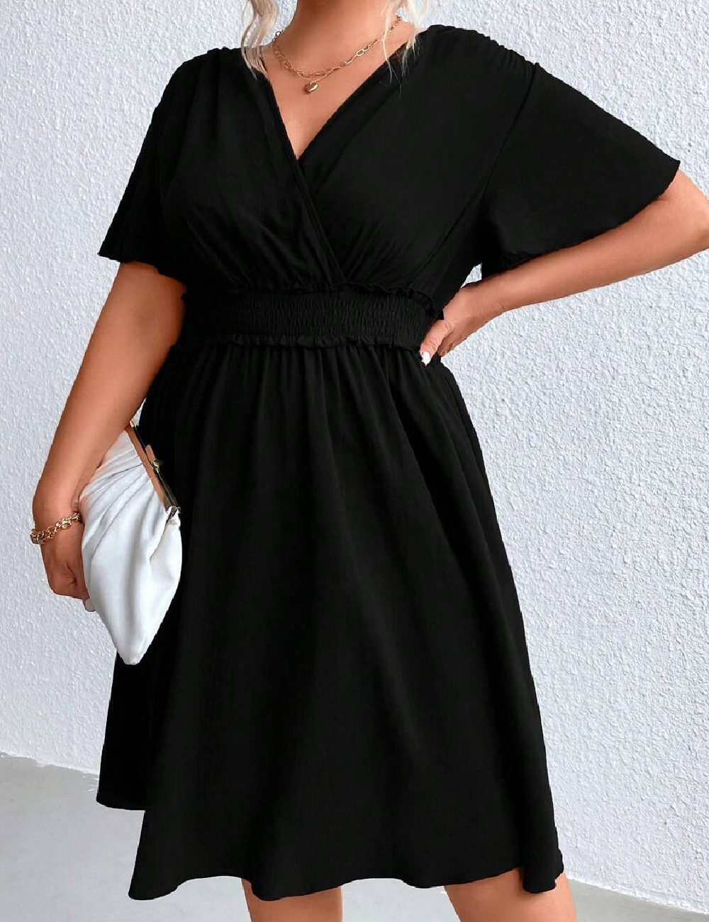 Rochie scurta SHEIN CURVE, negru
