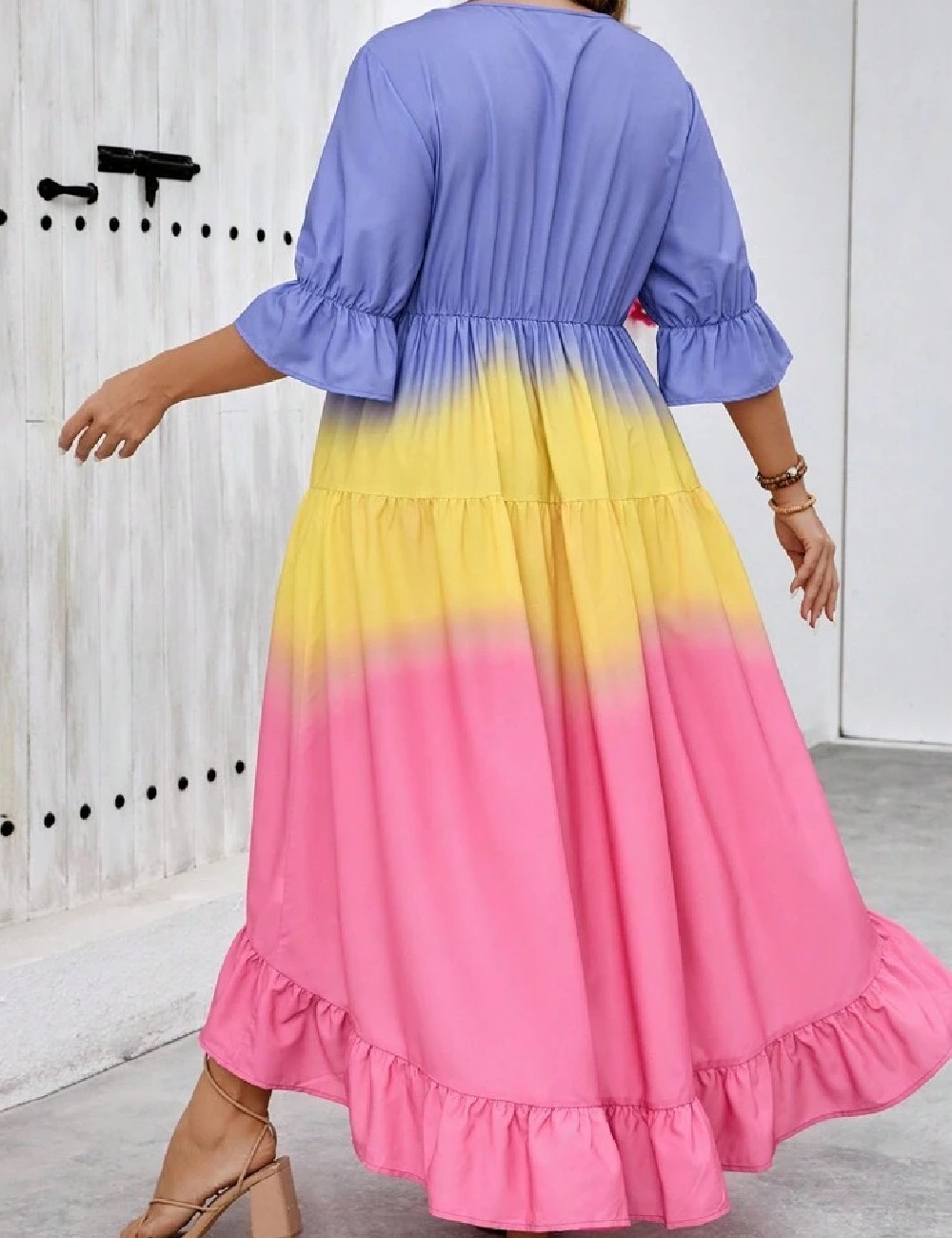 Rochie lunga SHEIN CURVE, mix culori - 1 | YEO