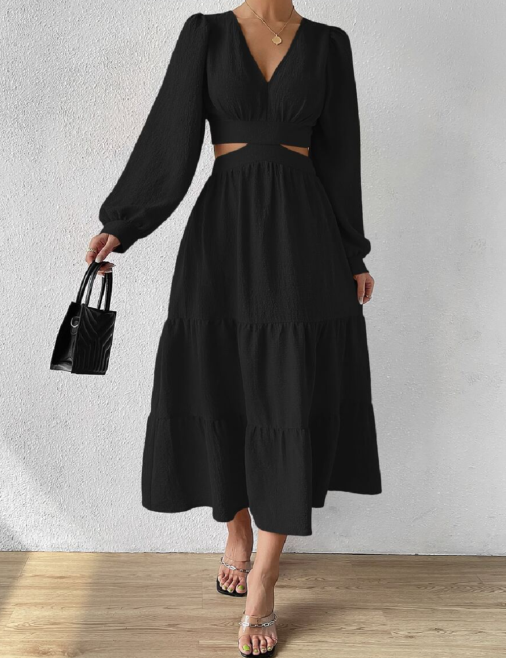 Rochie medie SHEIN, negru