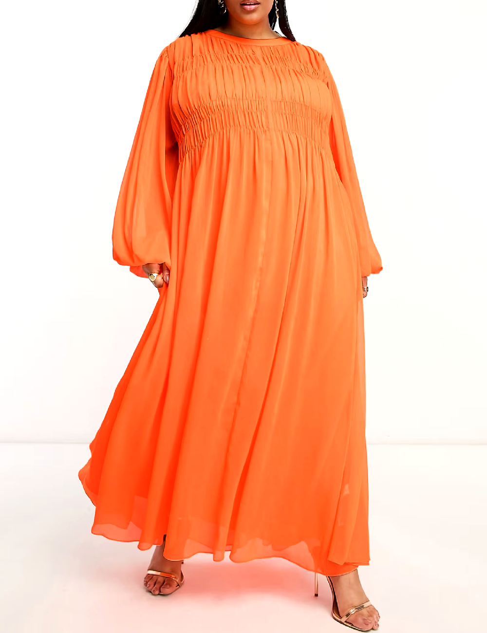 Rochie lunga ASOS, portocaliu