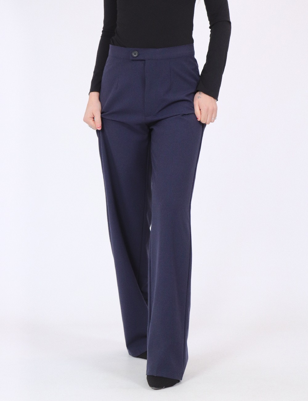 Pantaloni Pull&Bear, bleumarin - 1 | YEO