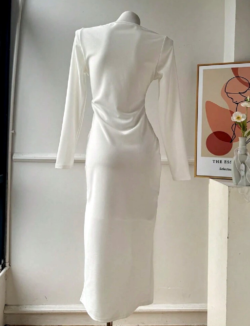 Rochie medie SHEIN, alb - 1 | YEO