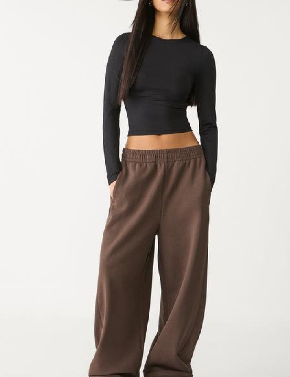 Top Stradivarius, negru - 1 | YEO