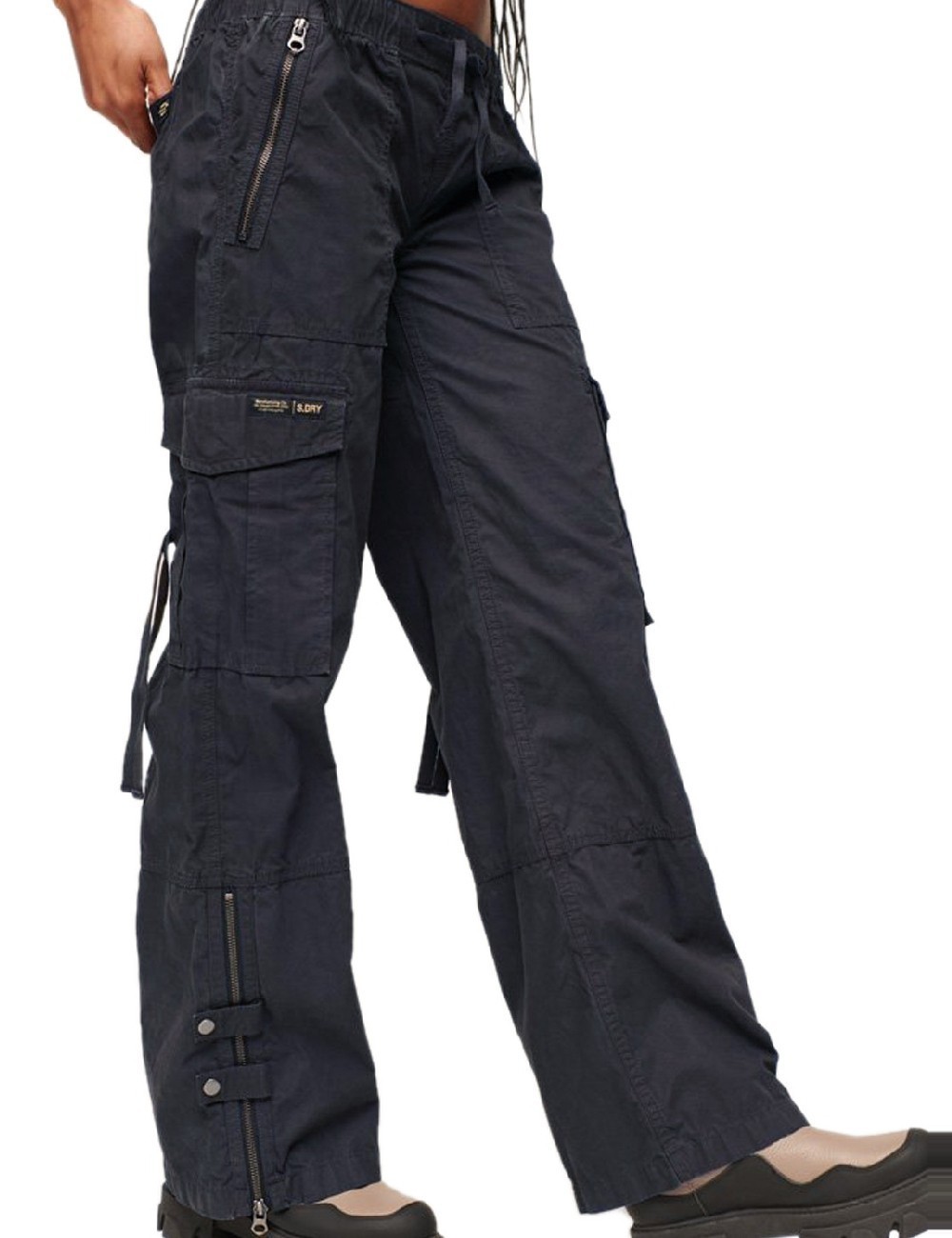 Pantaloni Super Dry, bleumarin inchis - 1 | YEO