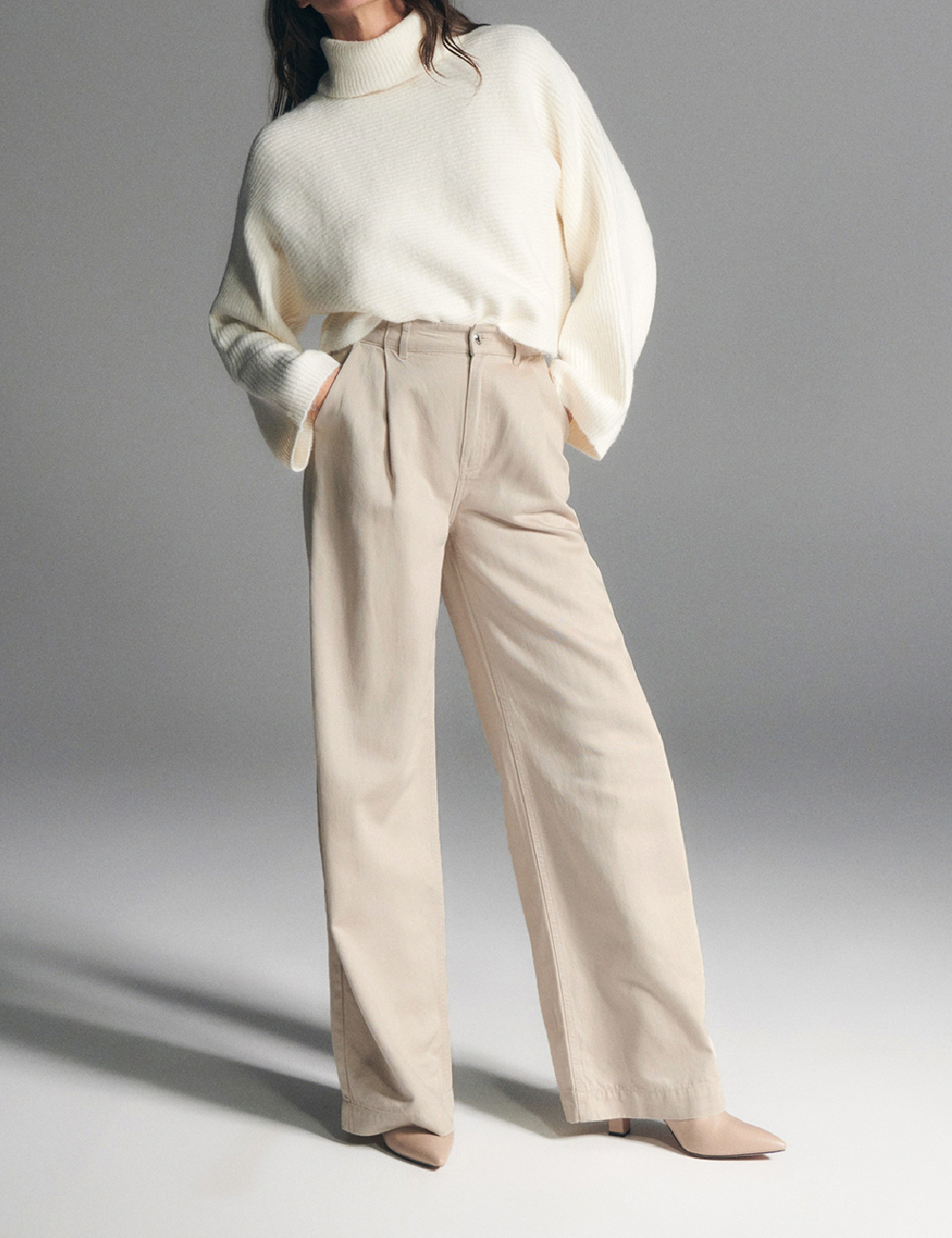 Pantaloni Reserved, bej