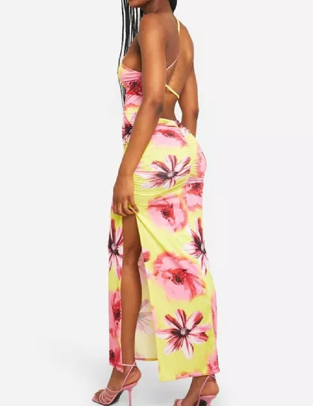Rochie lunga Boohoo, floral print - 1 | YEO