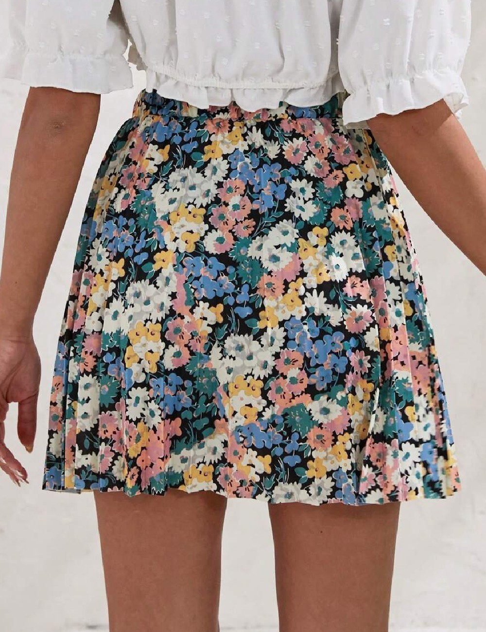 Fusta SHEIN, floral print - 1 | YEO