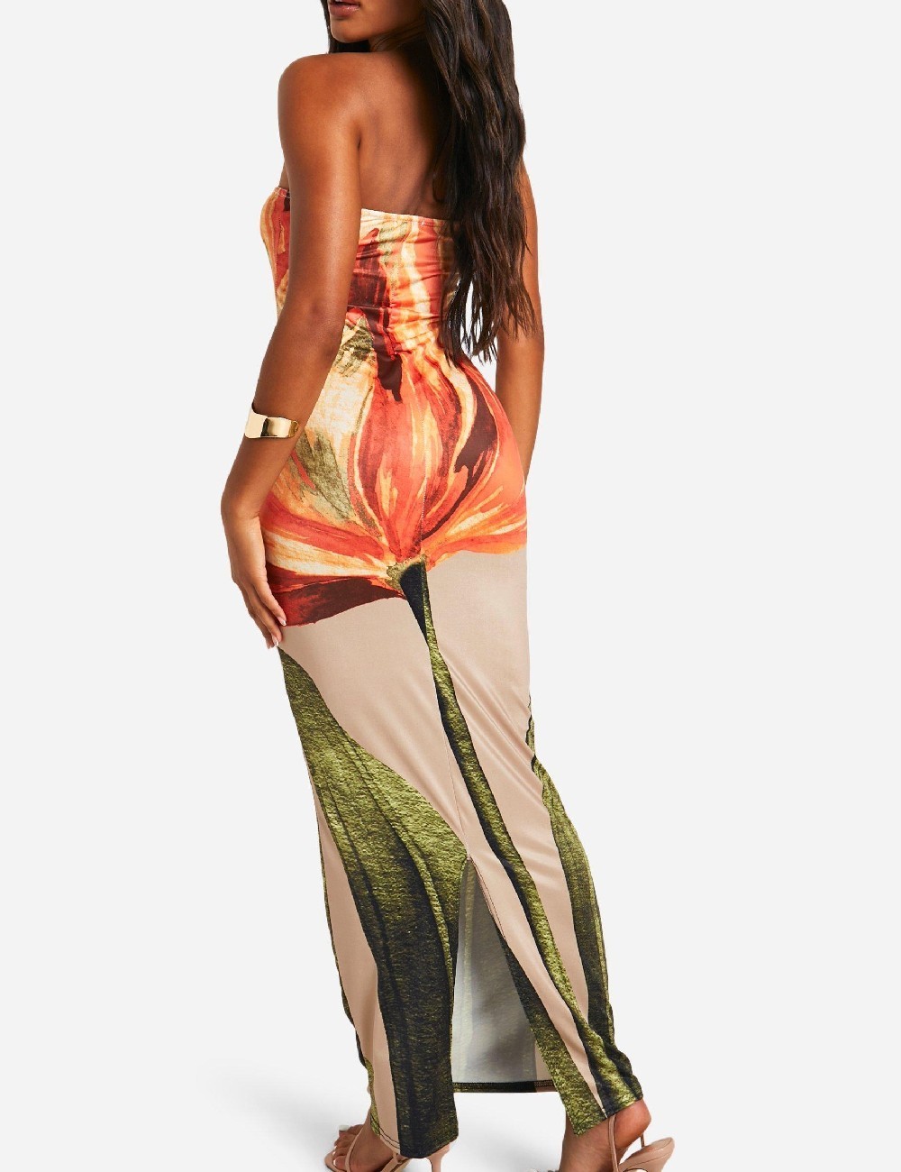 Rochie lunga Boohoo, mix culori - 1 | YEO