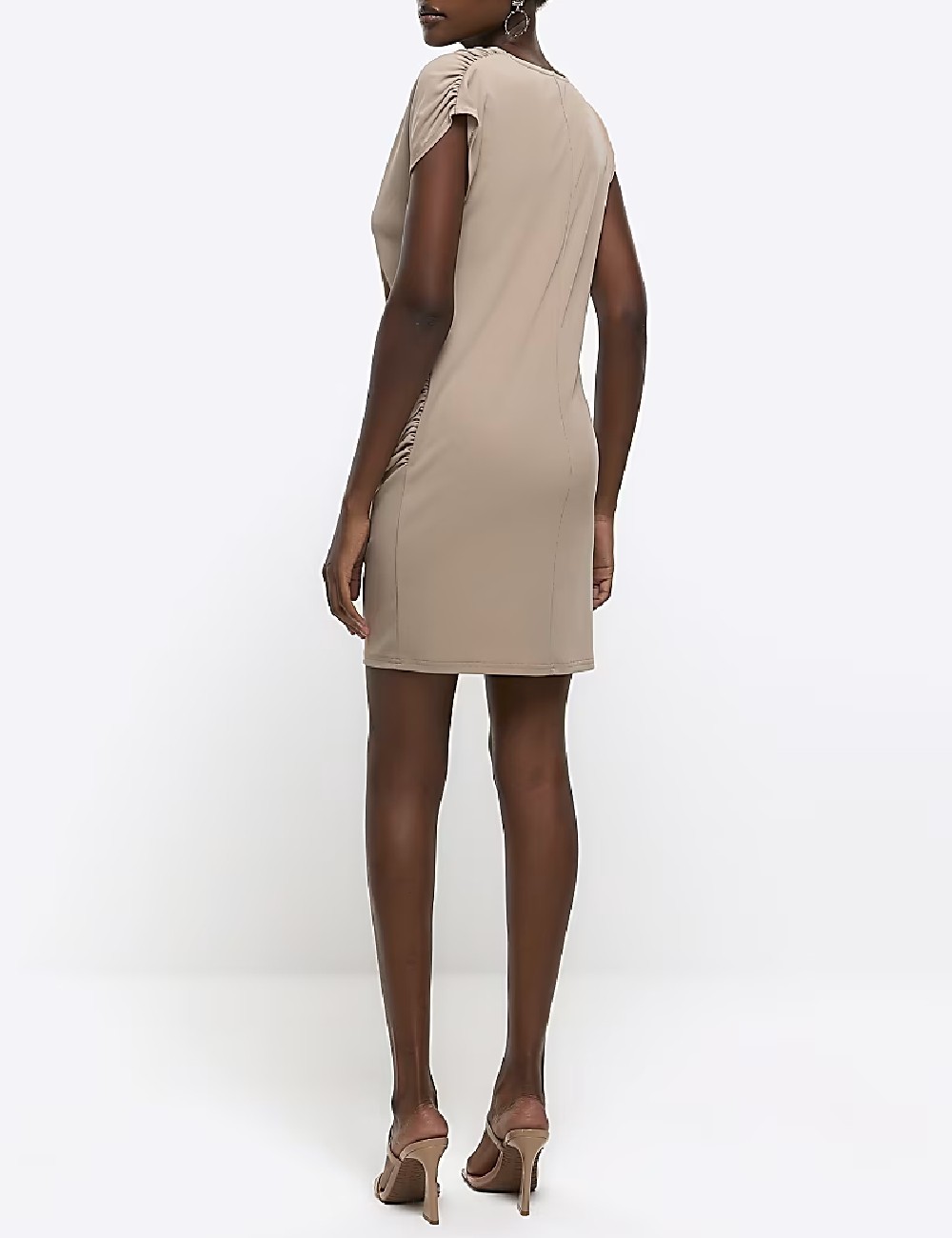 Rochie scurta River Island, maro deschis - 1 | YEO