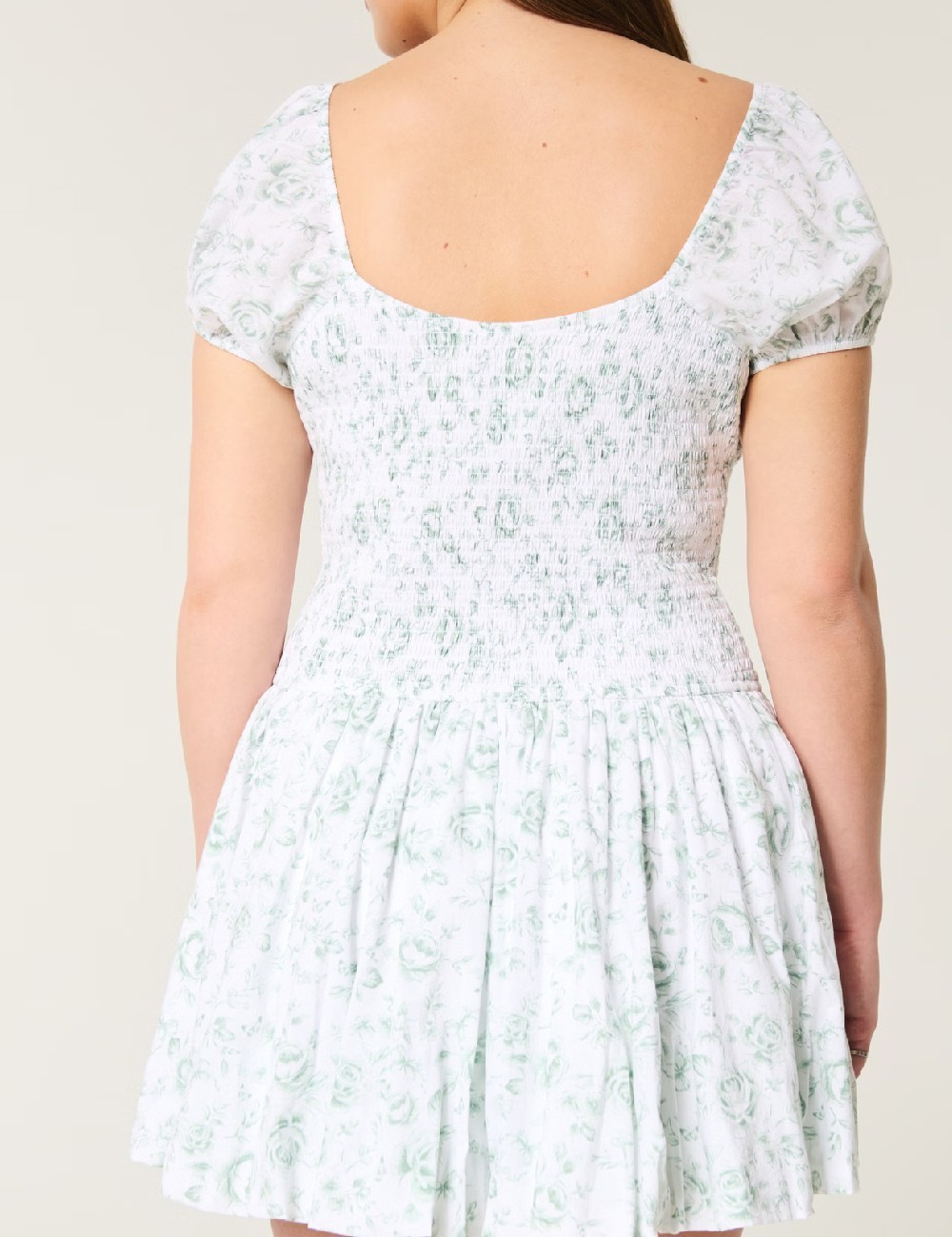 Rochie scurta Hollister, alb - 1 | YEO