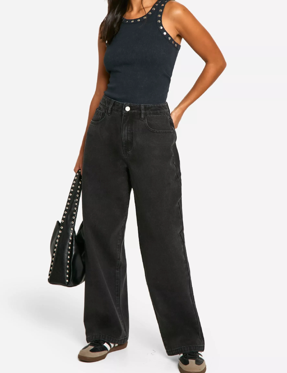 Blugi Boohoo, negru
