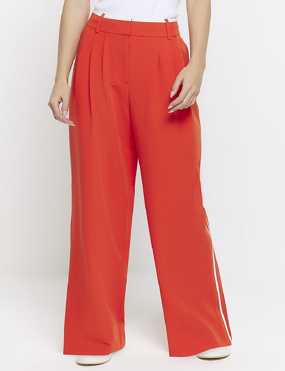 Pantaloni River Island, portocaliu - 1 | YEO