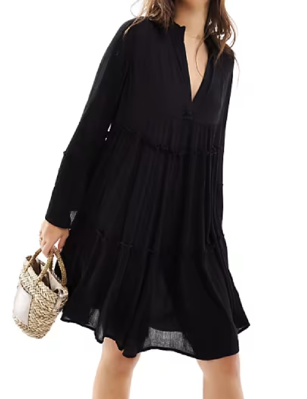 Rochie scurta South Beach, negru - 1 | YEO