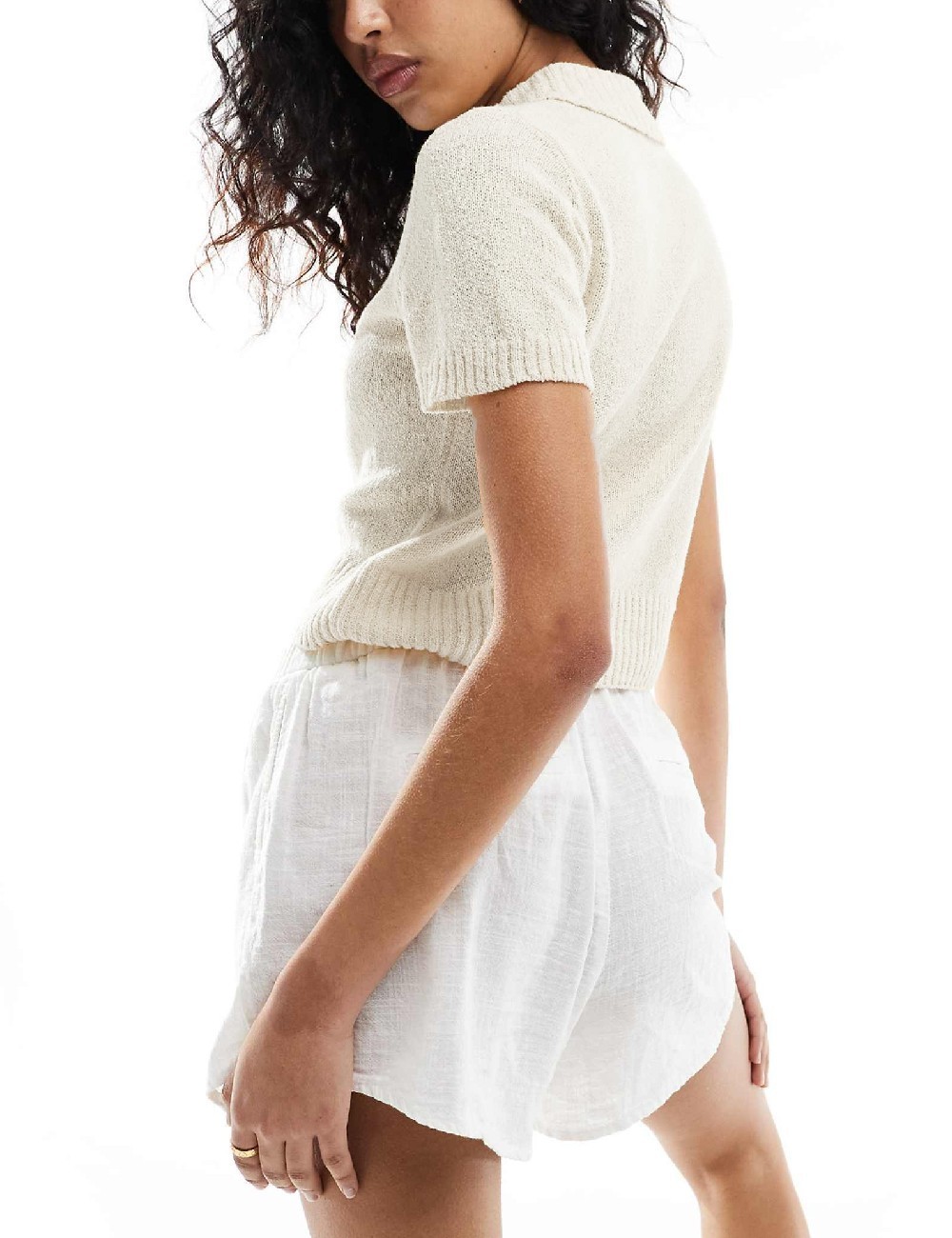 Bluza Stradivarius, alb - 1 | YEO