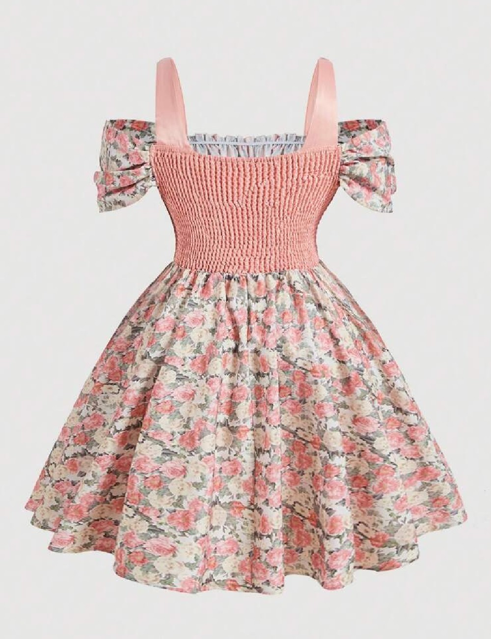 Rochie scurta SHEIN CURVE, floral print - 1 | YEO