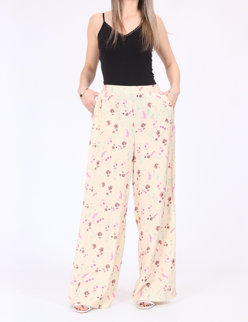 Pantaloni Vero Moda, crem - 1 | YEO
