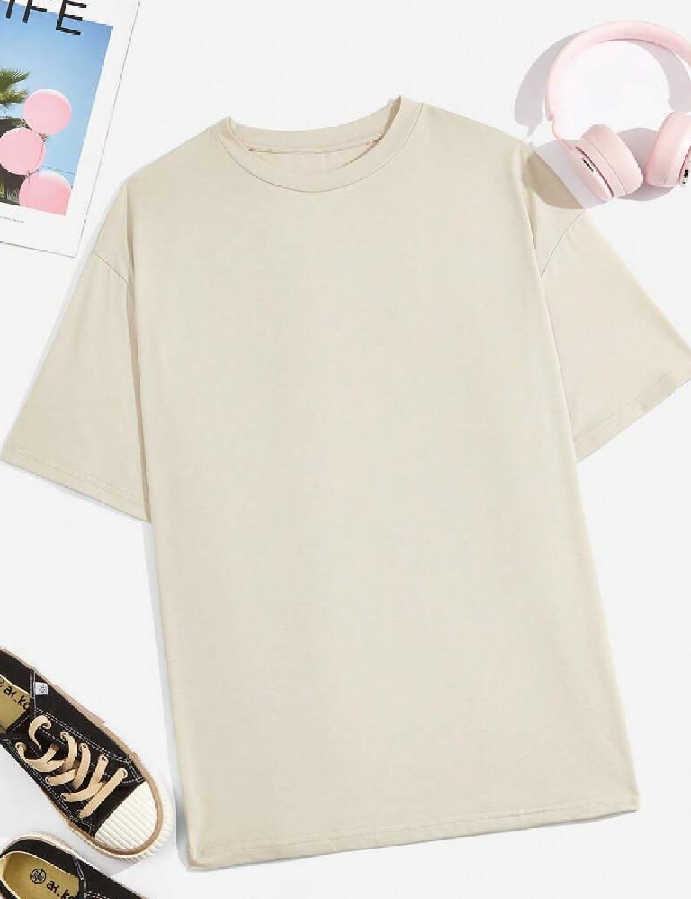 Tricou SHEIN CURVE, bej