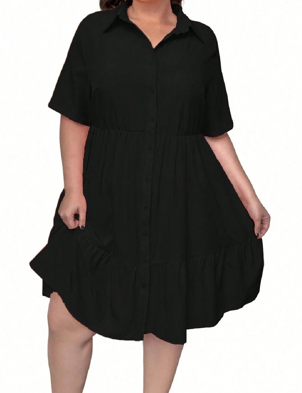 Rochie scurta SHEIN CURVE, negru - 1 | YEO