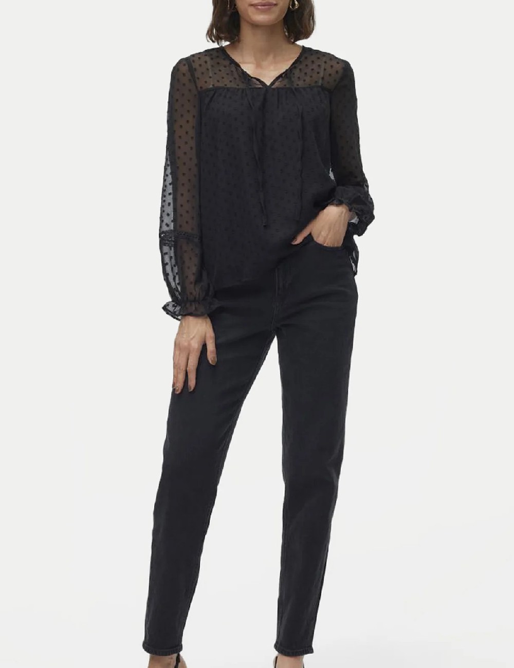 Bluza Vero Moda, negru - 1 | YEO