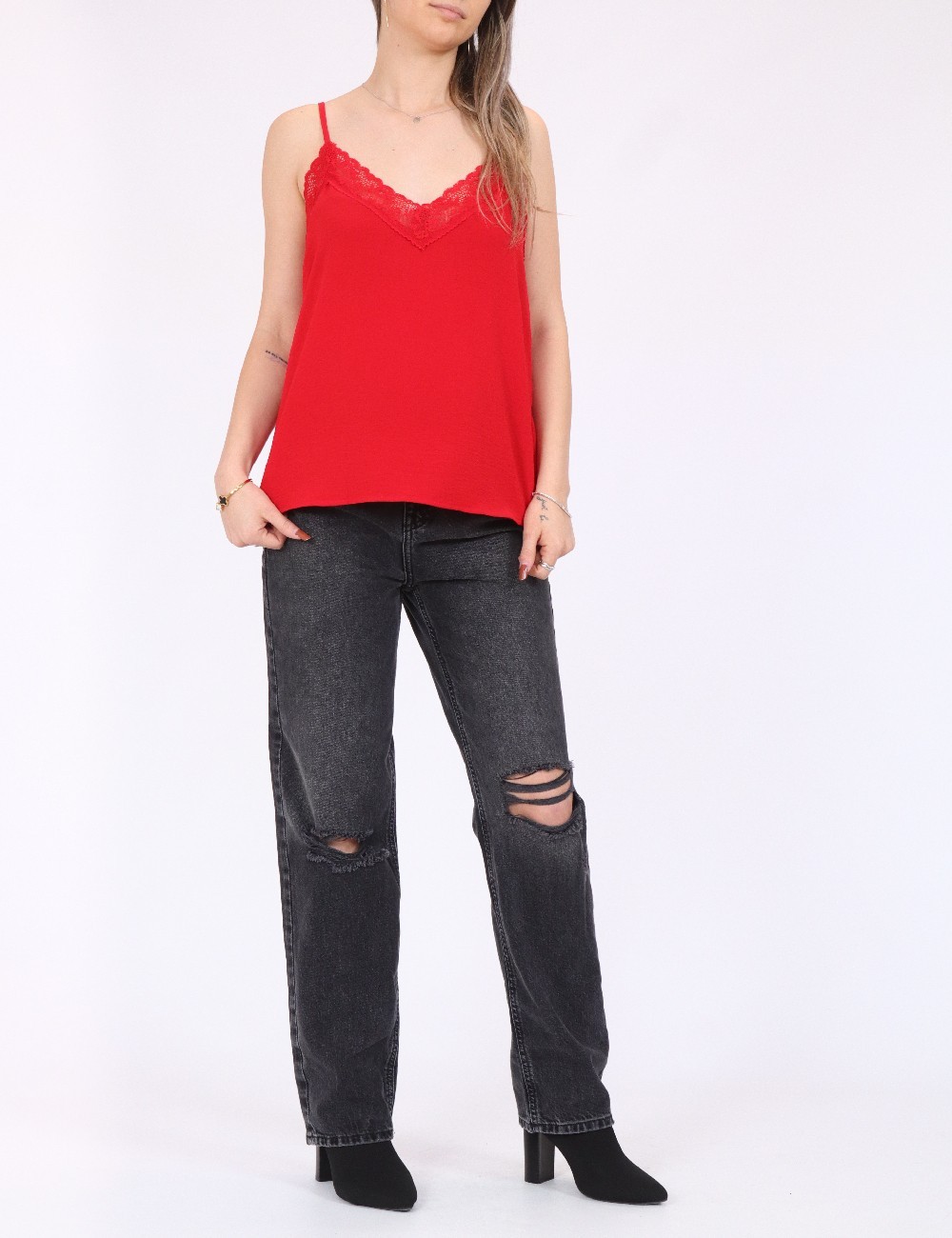 Maiou Vero Moda, rosu - 1 | YEO