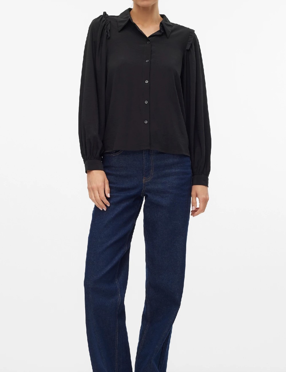 Camasa Vero Moda, negru - 1 | YEO