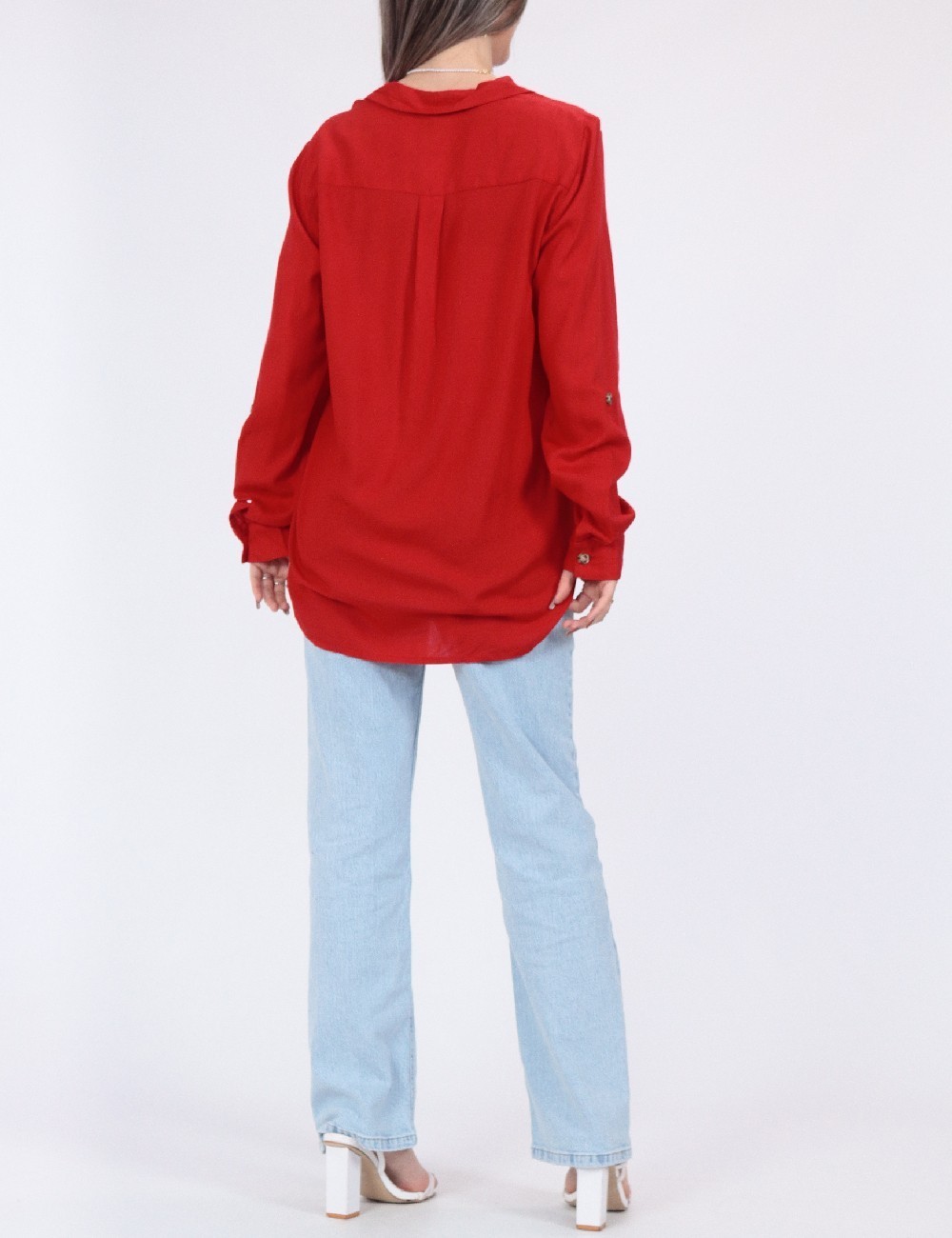 Camasa Vero Moda, rosu - 1 | YEO
