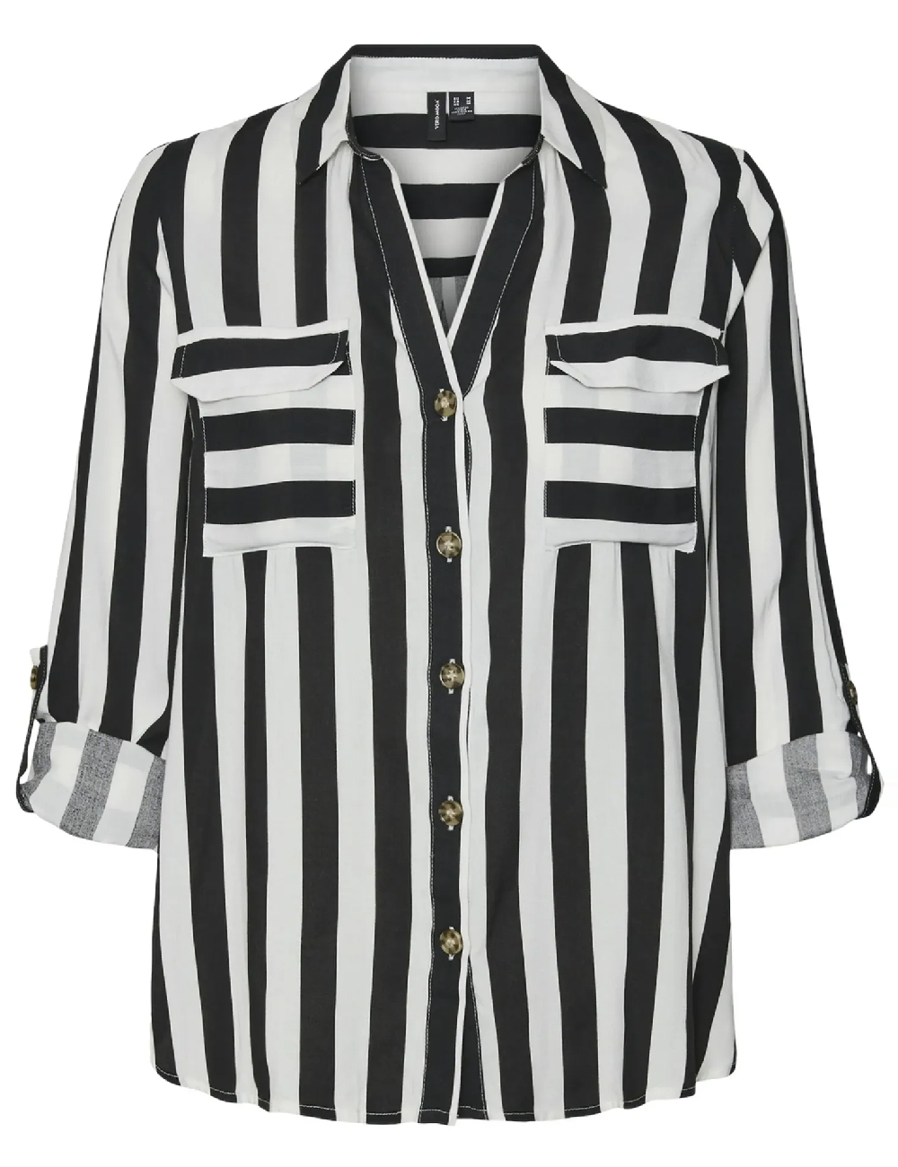 Camasa Vero Moda, alb/negru