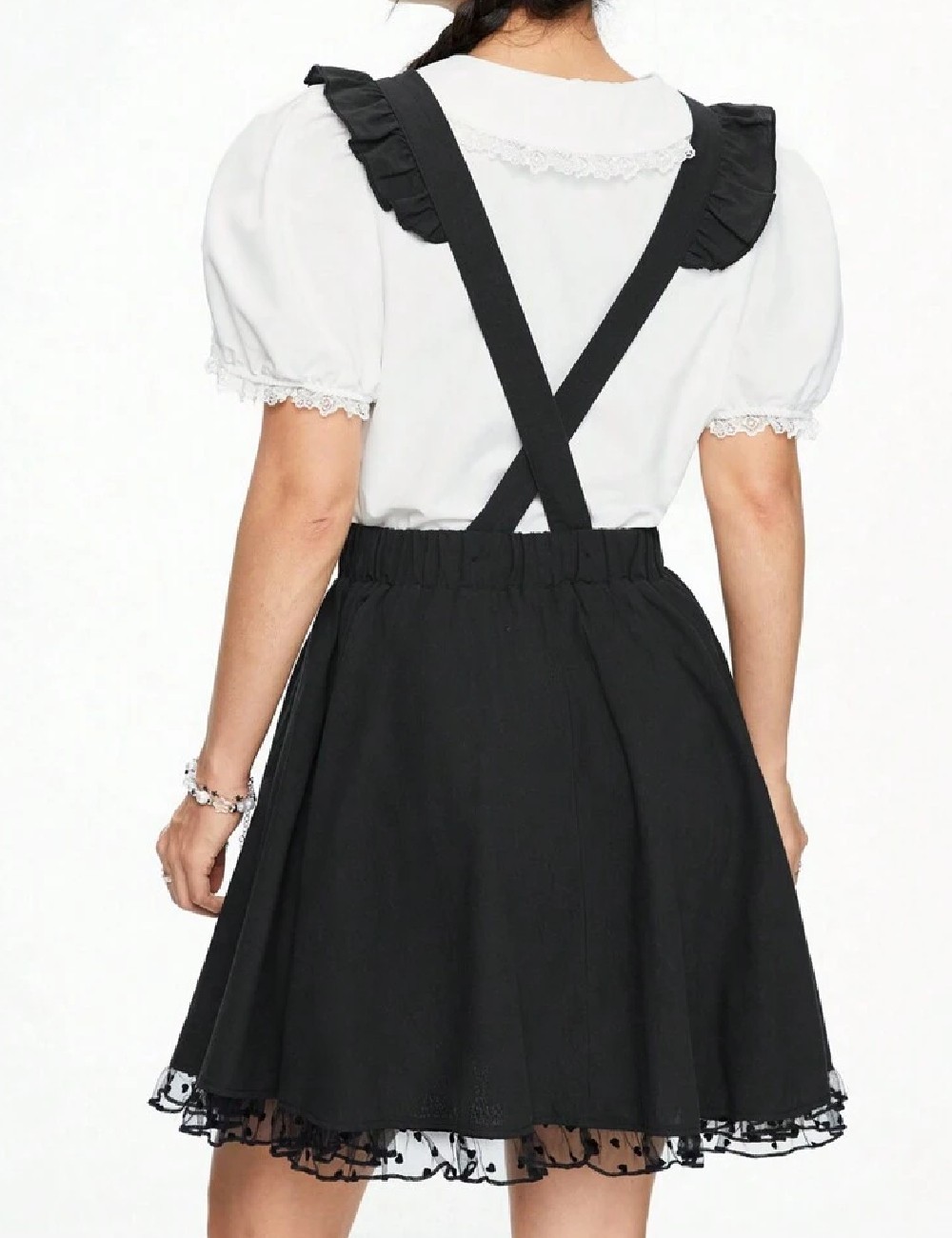 Rochie scurta Romwe, negru - 1 | YEO