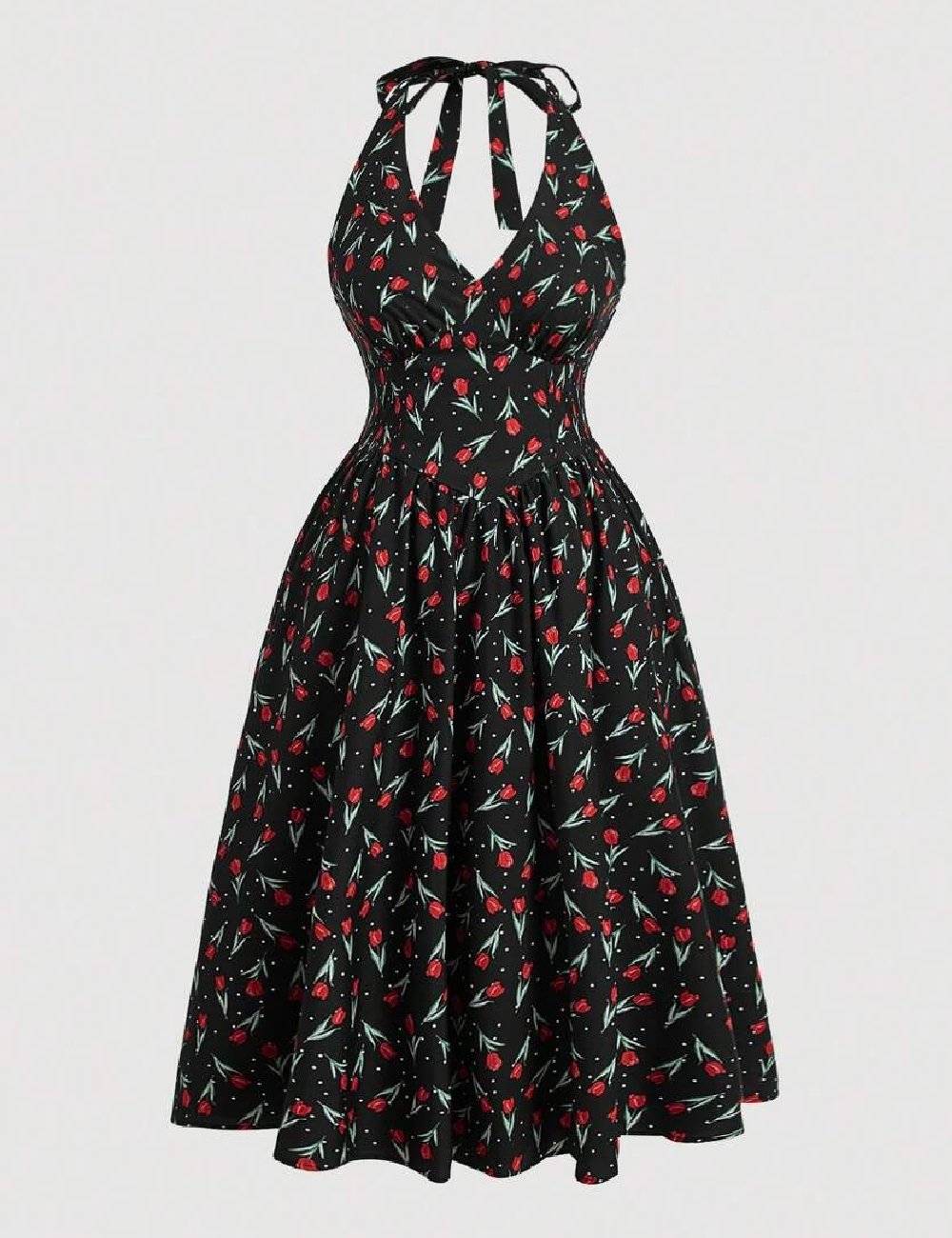 Rochie medie SHEIN CURVE, negru