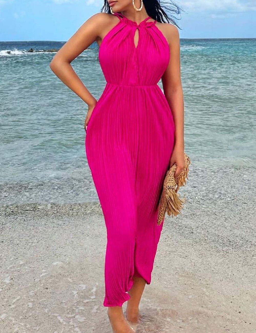 Rochie lunga SHEIN, roz - 1 | YEO