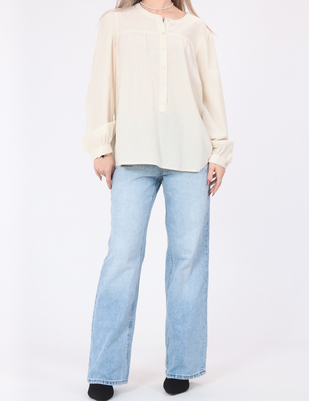 Camasa Vero Moda, ecru - 1 | YEO