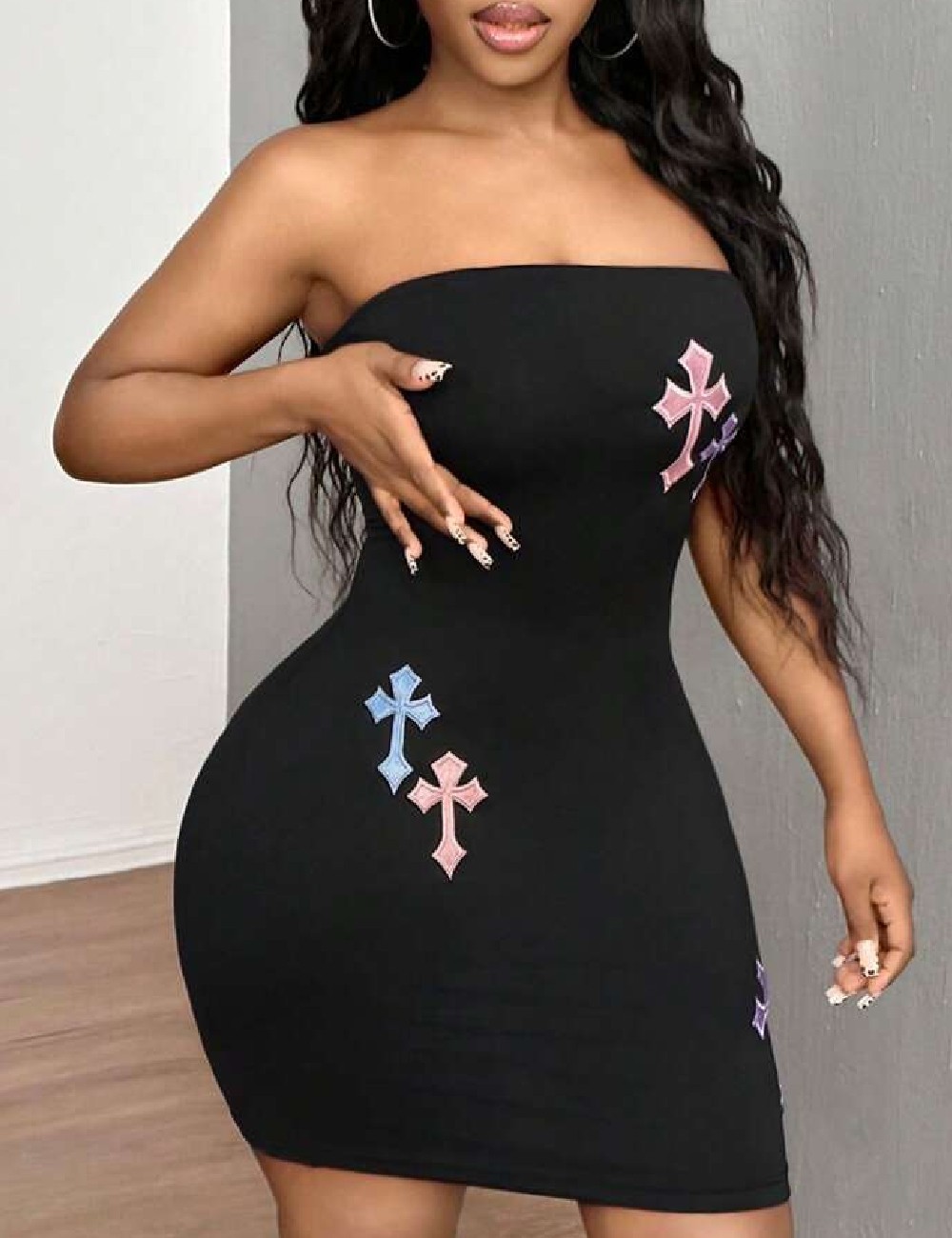 Rochie scurta SHEIN, negru - 1 | YEO