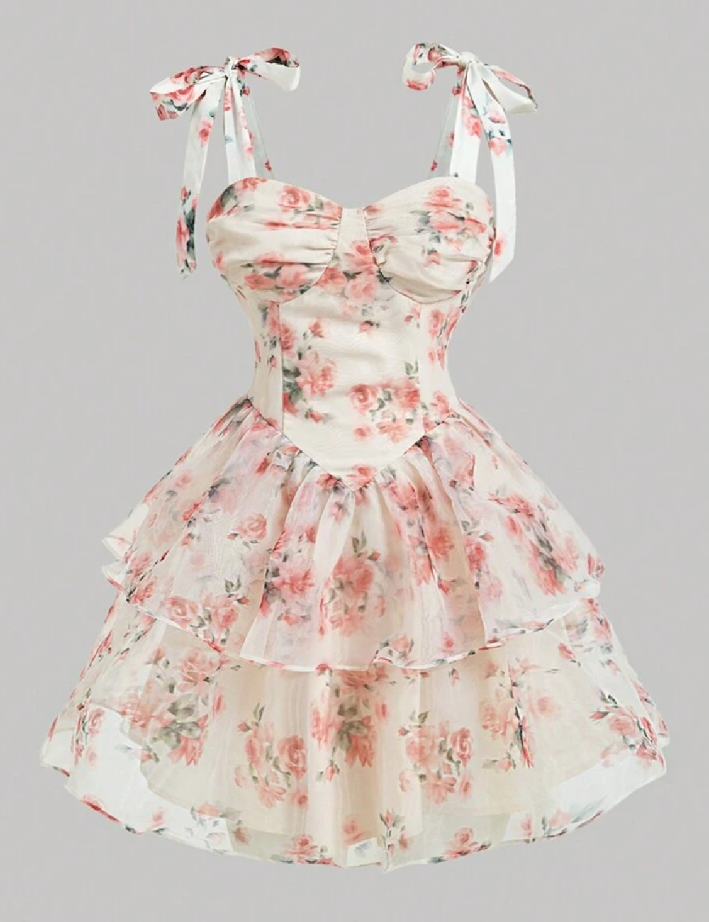 Rochie scurta SHEIN, floral print