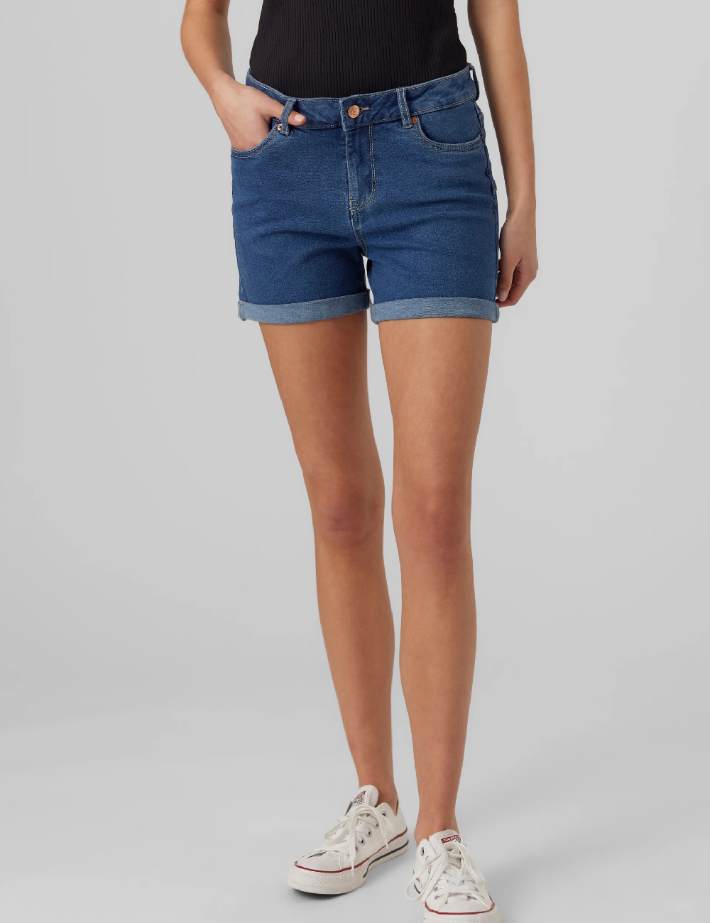 Pantaloni scurti Vero Moda, albastru