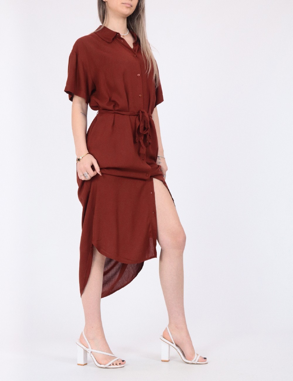 Rochie medie Vero Moda, maro - 1 | YEO