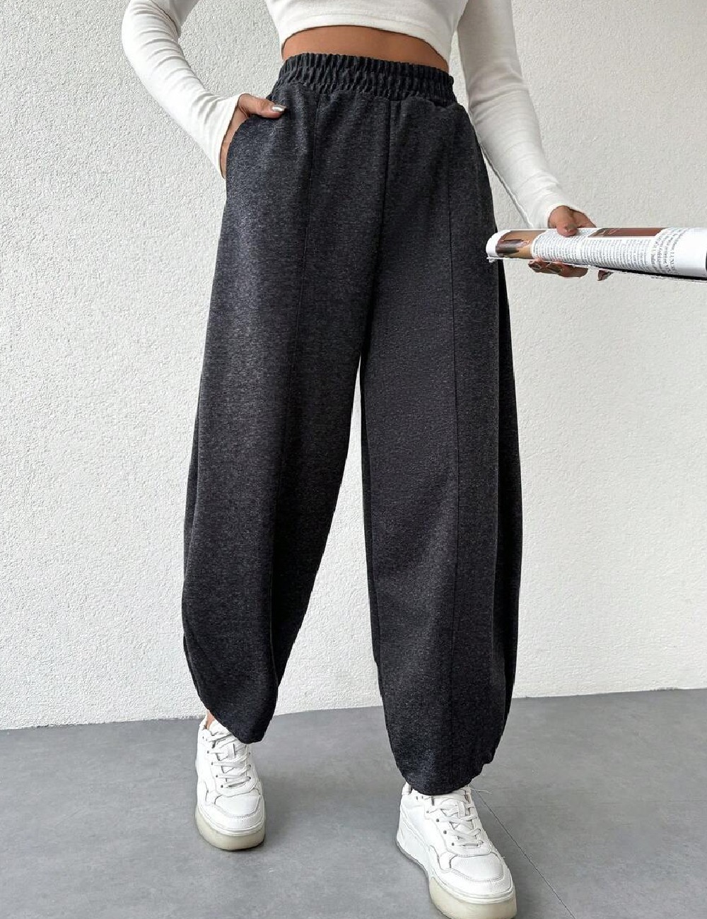 Pantaloni SHEIN, negru - 1 | YEO