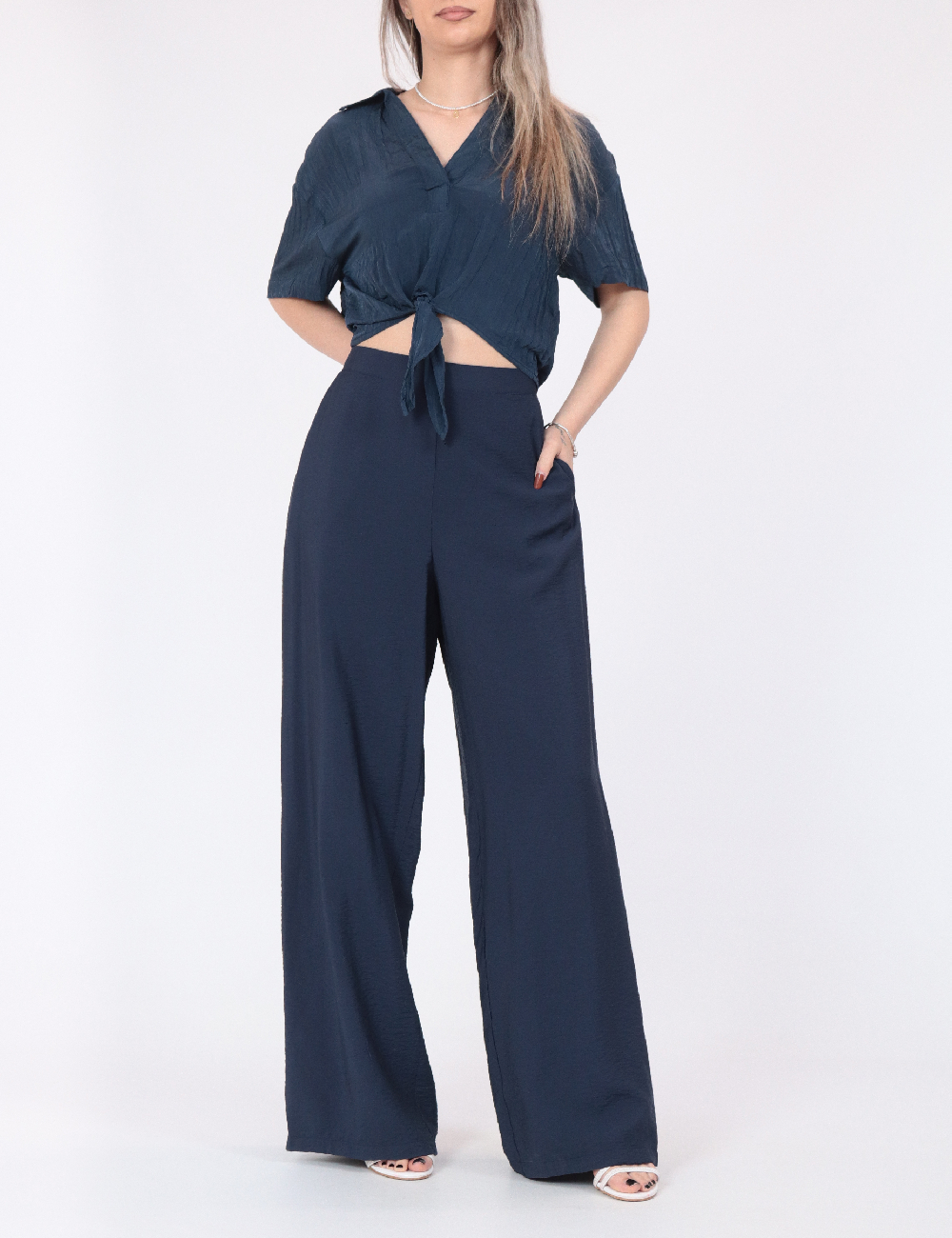 Pantaloni Vero Moda, bleumarin