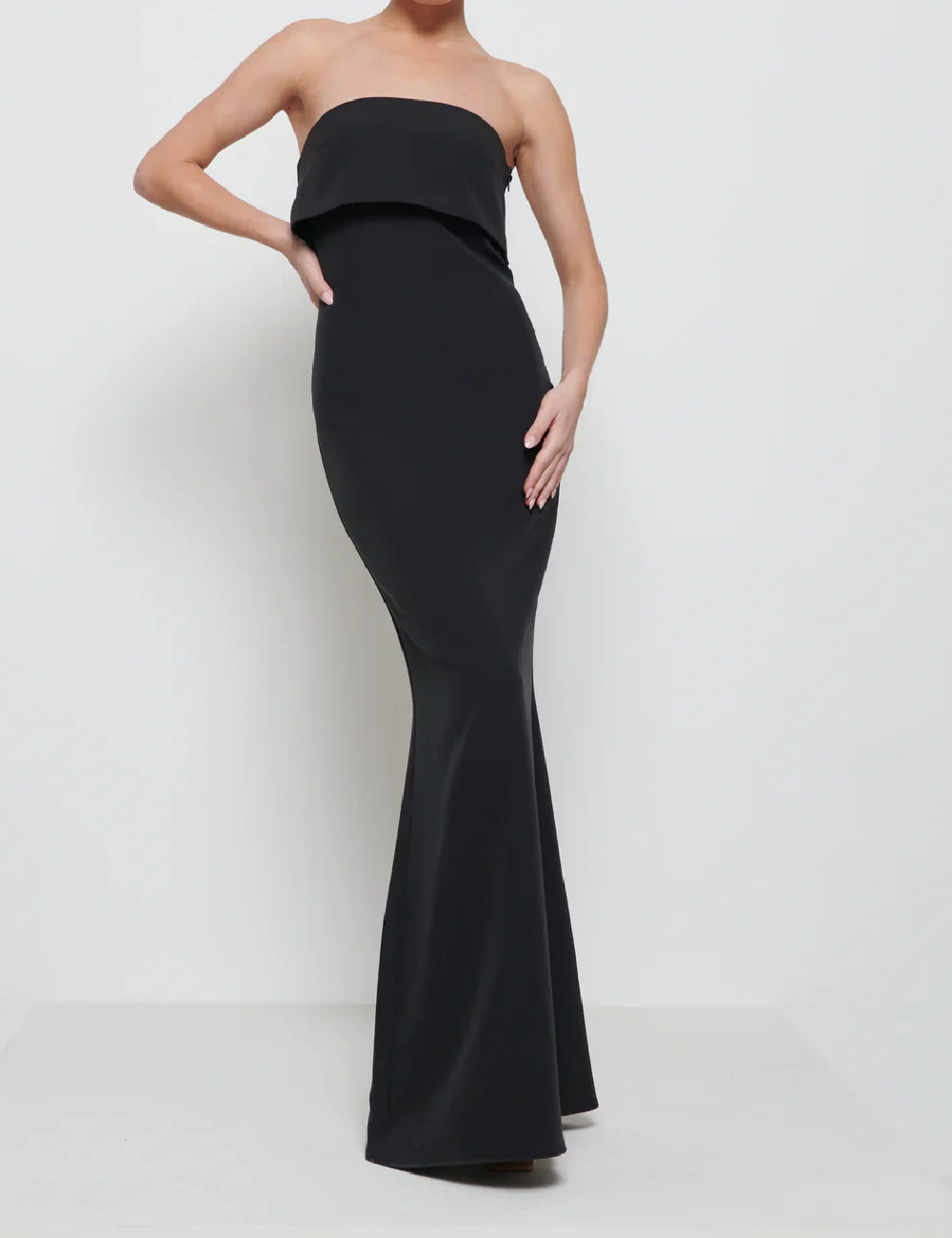 Rochie lunga Pretty Lavish, negru