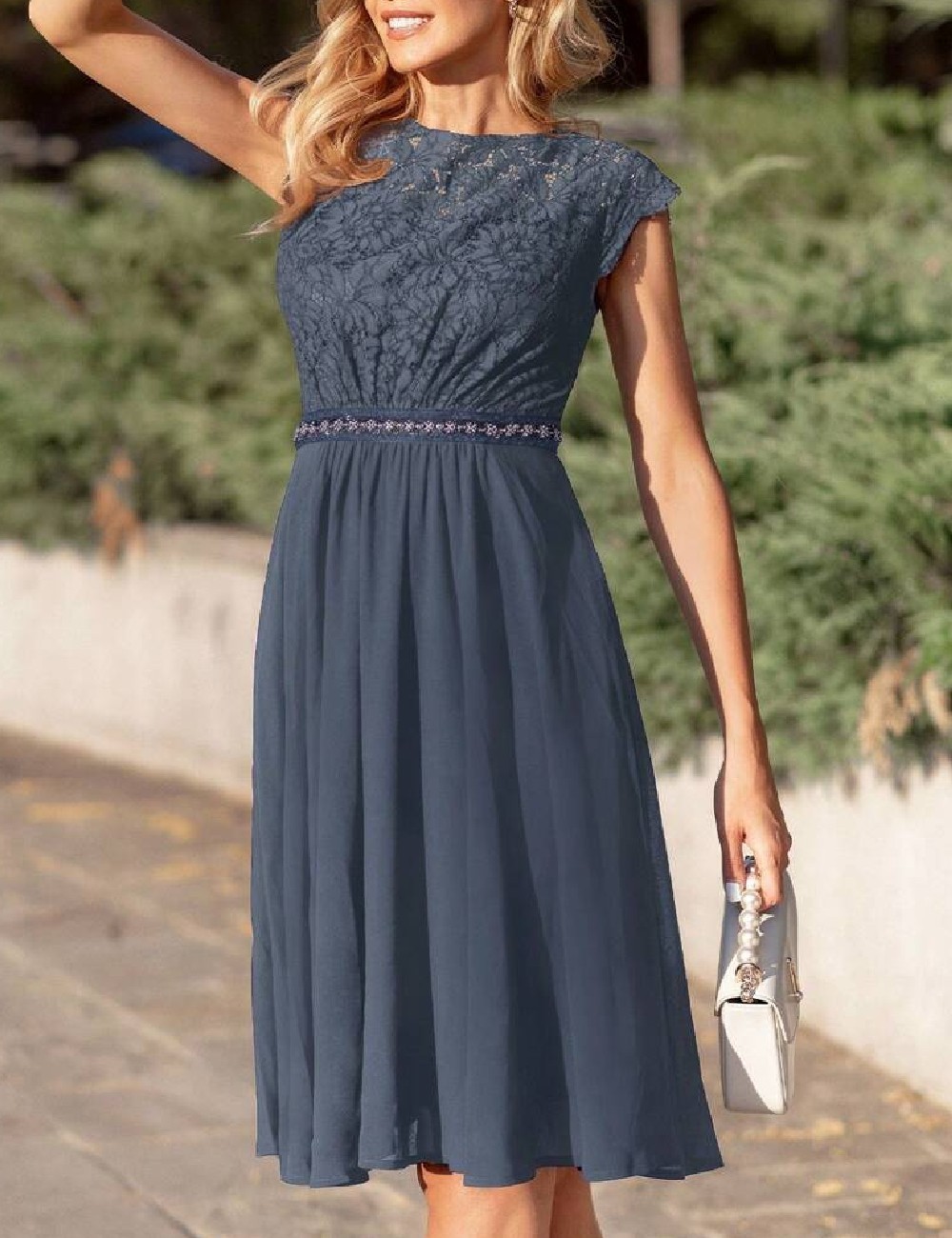 Rochie scurta Miusol, gri - 1 | YEO