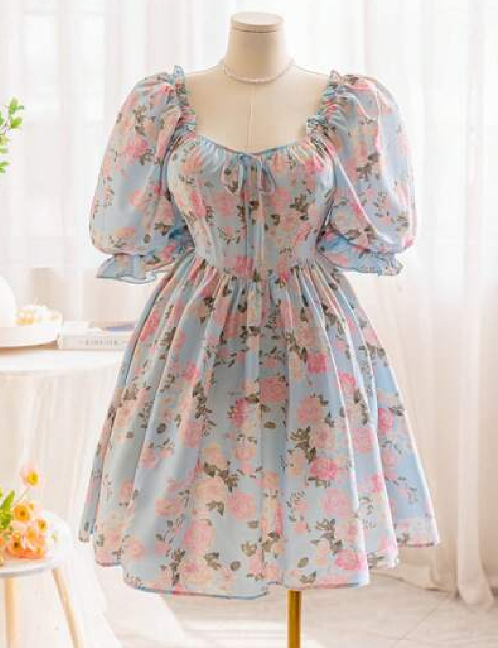 Rochie scurta SHEIN CURVE, bleu